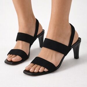 Amalfi by Nordstrom Black Strappy Heels Women’s Size 9.5